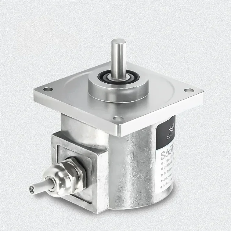 

2025 S65F Flange Encoder 8/9.52/10mm Solid Shaft High Resolution Optical Rotary Encoder Special For Bending Shearing Machine