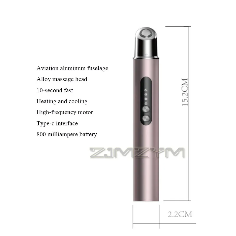 Microcurrent Eye Beauty อุปกรณ์ 3 โหมดเย็นประคบร้อน Eye Massager Anti-Aging กระชับผิวผ่อนคลาย Dark Circles Care TOOL