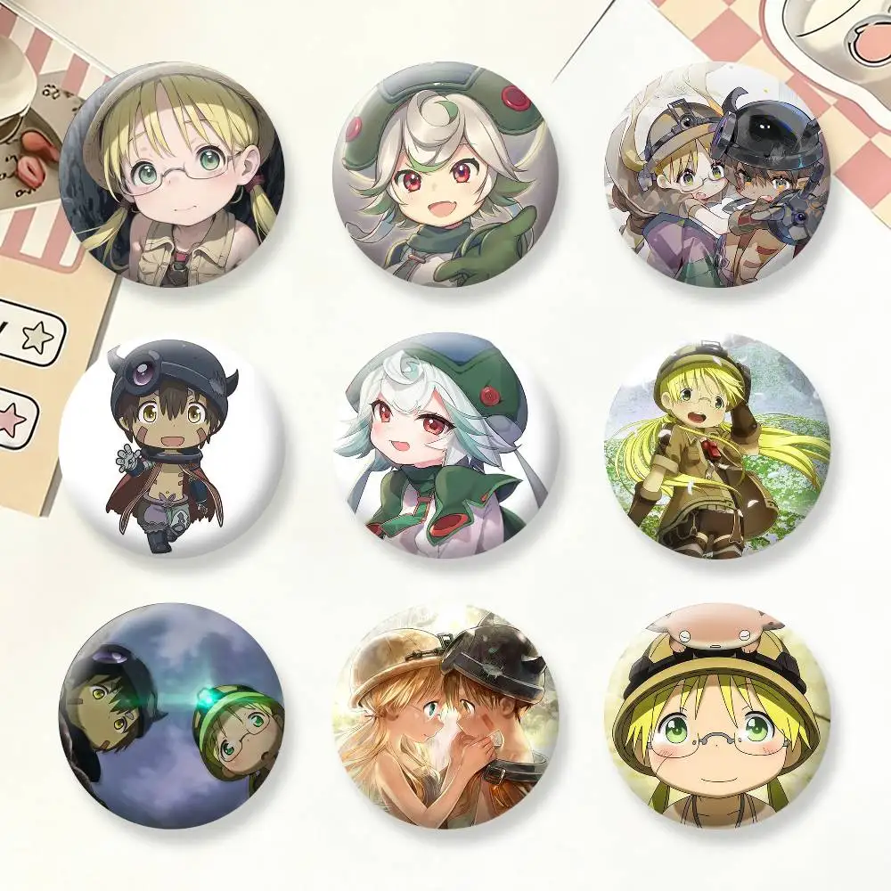 

Anime M-Made In Abyss Badges Creative Tinplate Button PinsBrooch Badge Clothes Backpack