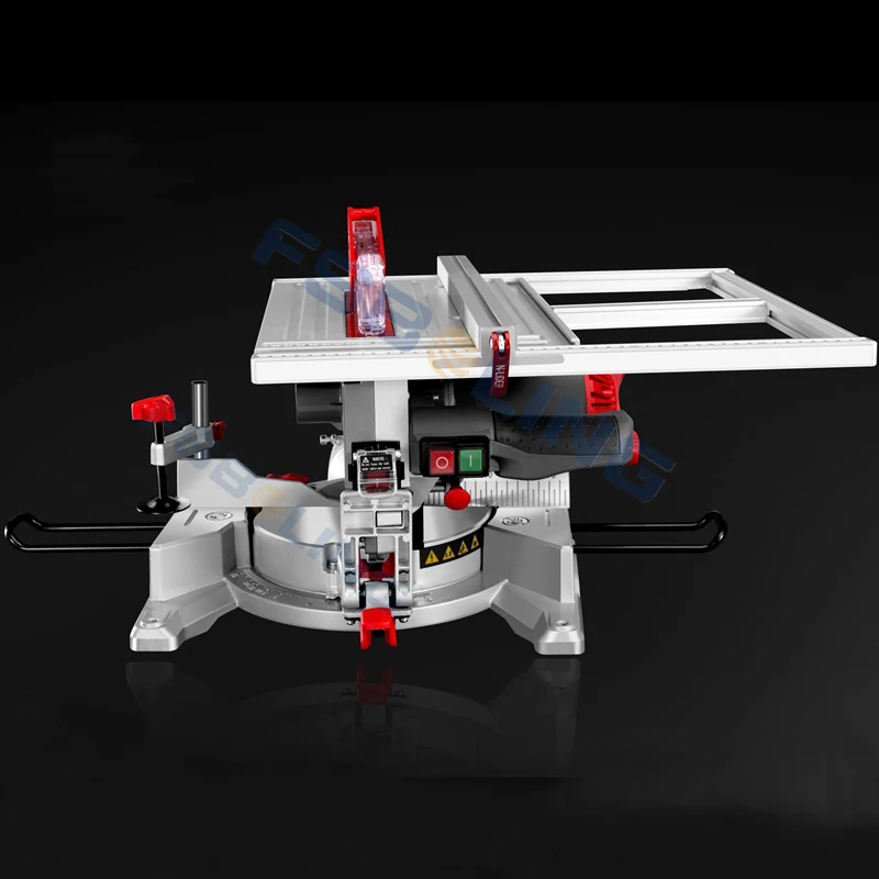 Multifunctional laser positioning wood-aluminum metal table cutting saw machine