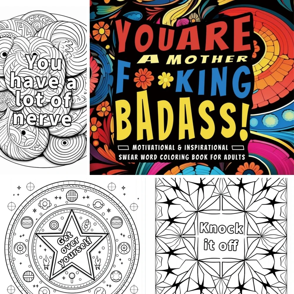 1pc Art Coloring Book 22 Page Coloring Books Gift For Birthday Party Relieve Stress Kill Time Graffiti Painting Drawing Art Book
