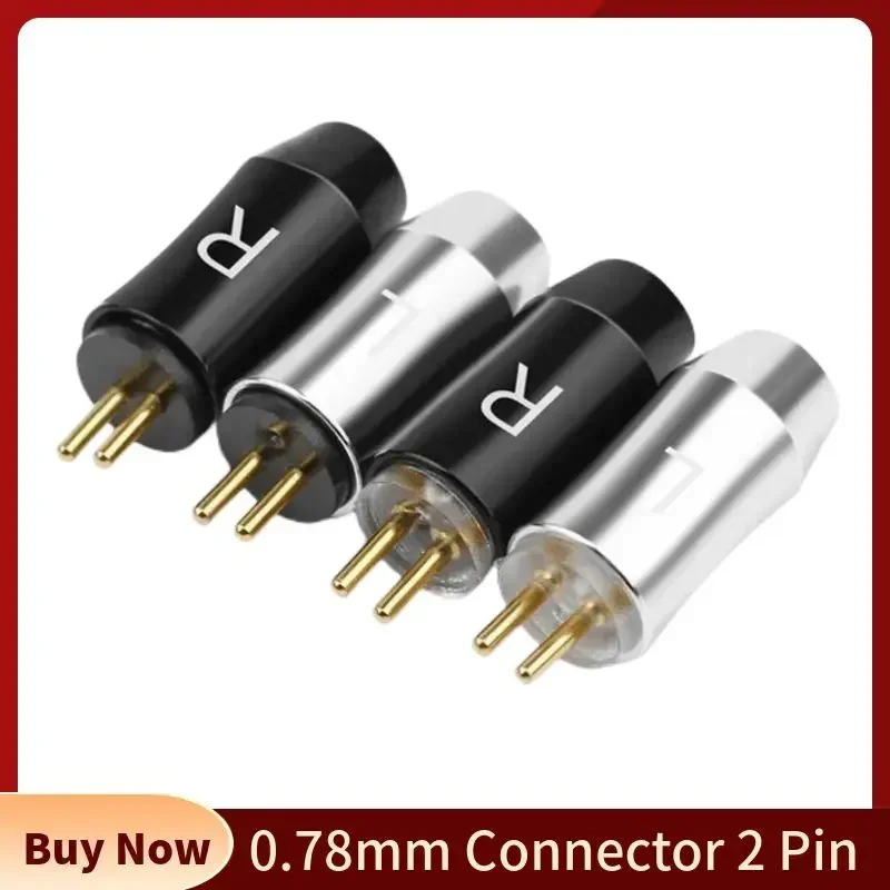 2 Pin 0.78mm Connector 0.78 Plug Consumer Electronics Speaker Terminal Audio Jack DIY UM3X W4R UE18 Earphones Gold Plated