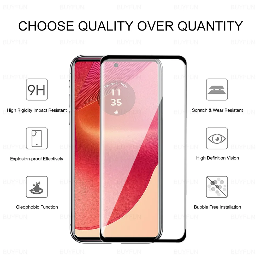 2 в 1 HD-пленка для объектива камеры Motorola Edge 50 Fusion 5G изогнутые Защитные пленки для экрана Moto Edge50Fusion Moto50 Fusion закаленное стекло
