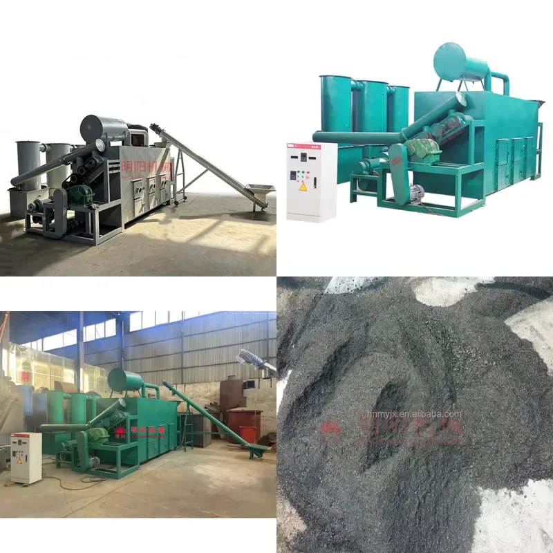 2026 CE 500-600kg/h Biochar Mingyang square Continuous Rotary Rice Husk Sawdust Charcoal Carbonization Furnace