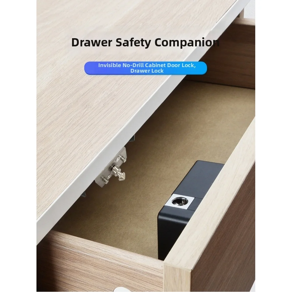Invisible Cabinet for Lock with for Smart Card Entry and Auto Lock Feature for Drawers and Cabinet Doors Up to 5cm Thick