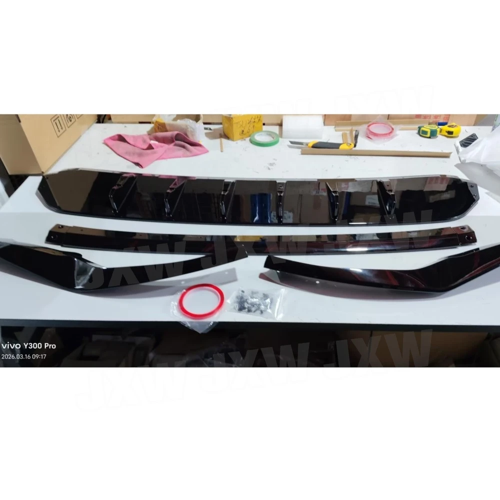 

JXWANCF ABS Carbon Fiber Front Bumper Lip Spoiler Bodykit for Audi Q8 Sport 2019-2023 Front Lip Chin Bumper Guard Car