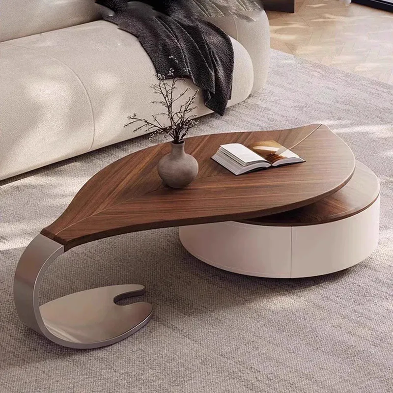 Industrial Space Saving Coffee Table Decorative Vintage Center Table Creative European Table Basse Modern Home Furniture