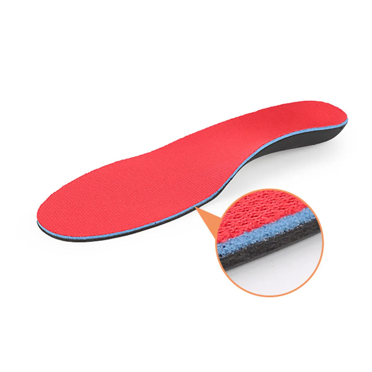 

Arch Correction Elastic Pad Insole Absorption Breathable Sports Shoes Insoles Soft Comfort Function Walking Running Climbing