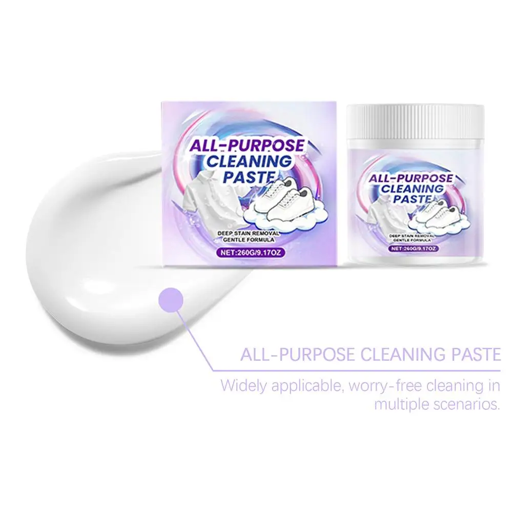 متعددة الأغراض معجون التنظيف المنزلي الملابس الأحذية إزالة الشحوم إزالة التلوث عامل التنظيف اللطيف المنظفات