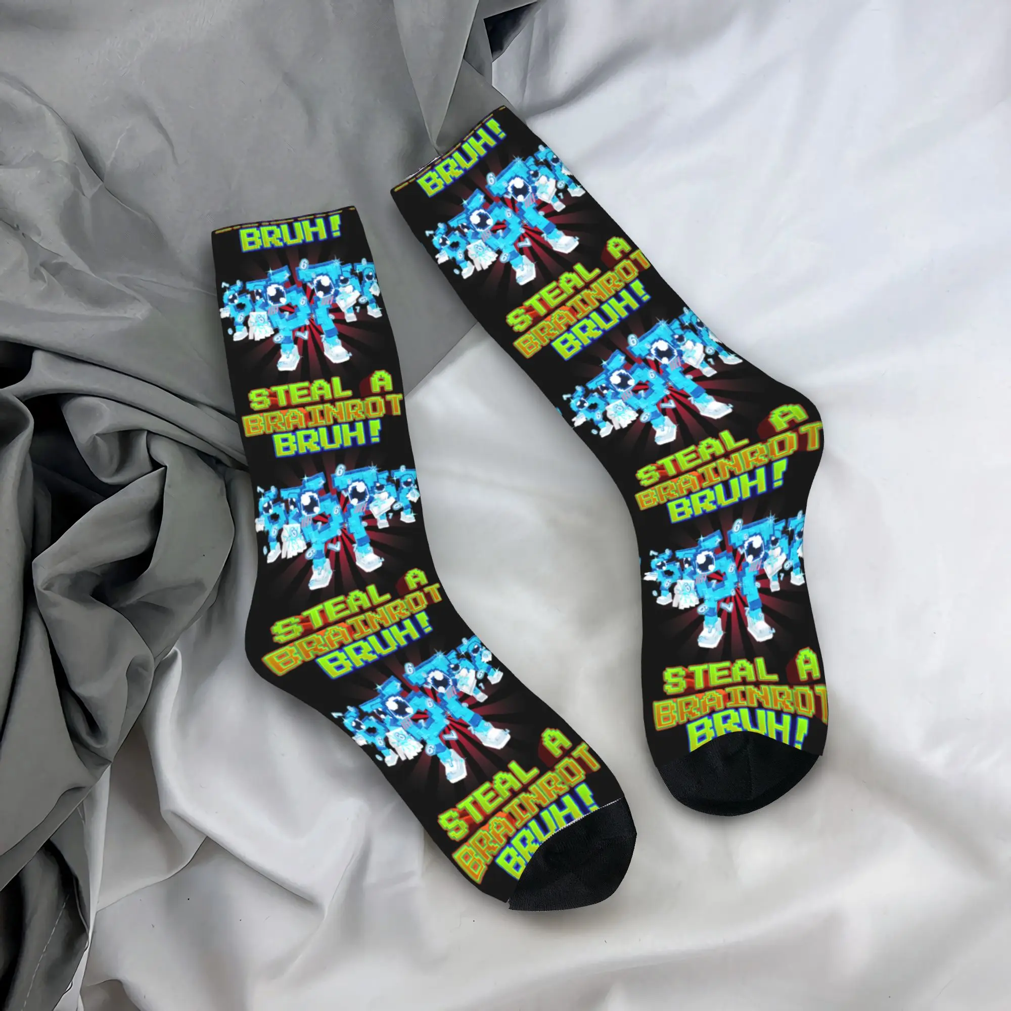 

Bruh Los 67 Six Seven 6-7 Funny Brainrot Socks Korean Stockings Winter Anti Skid Men Socks Medium Soft Graphic Sports Socks