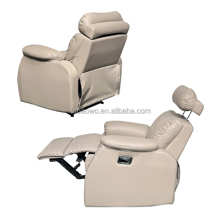 Reclining Luxury Single Sofa Chair Single Leather Recliner Rocking Electric Swing Leather Sofa Recliner