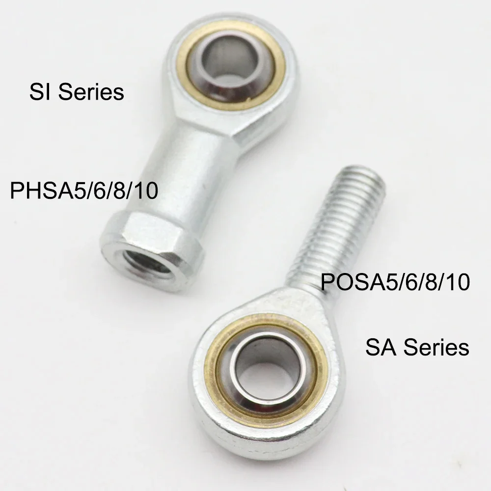 

5mm/6mm/8mm/10mm/12mm/16mm/18mm/20mm/22mm/25mm Male/Female SA SI T/K POSA8 PHSA8 Ball Joint Metric Threaded Rod End Bearing