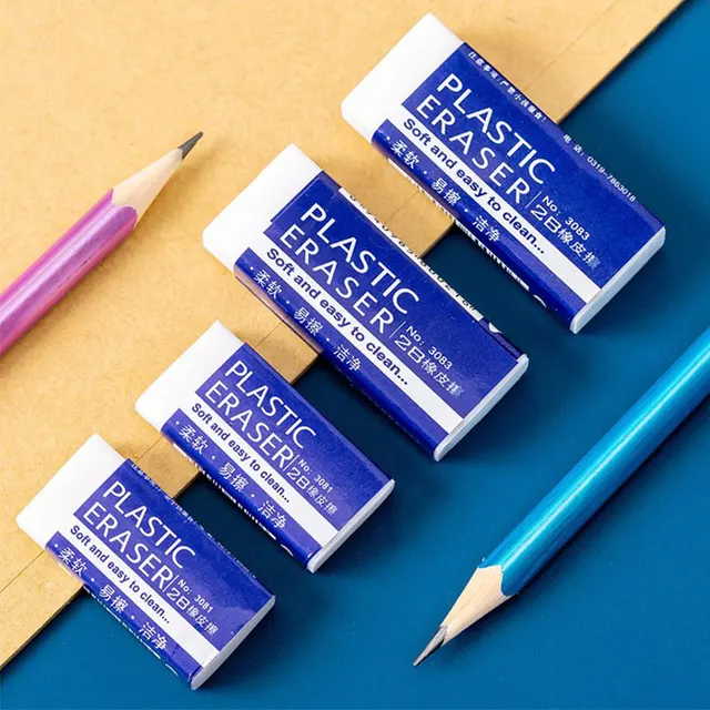 Soft 2B Pencil Eraser – Smooth Correction Tool for Art Sketch Drawing, School Exam Writing Stationery Supplies for Students 4