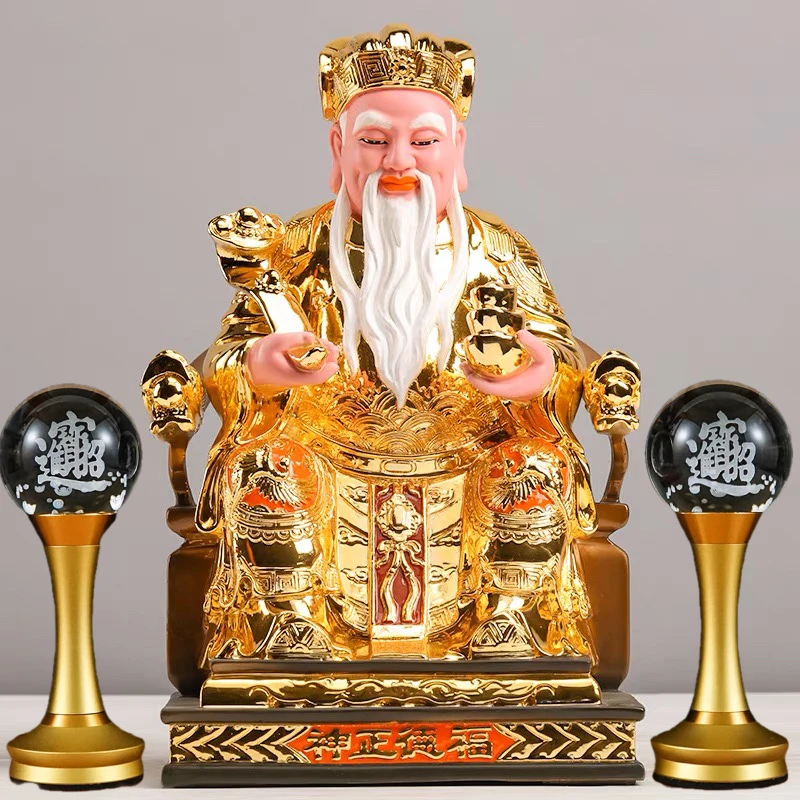 2PCS HOME shrine Altar supply worship God of wealth crystal Lights decor GUAN GONG TU DI Lamp sacrificial offering