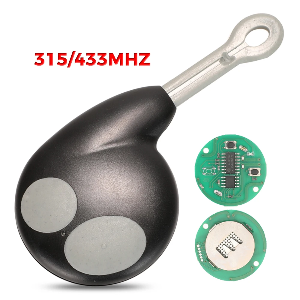 jingyuqin 315/433MHZ 2 Buttons Remote Control Key For Toyota Cobra Alarm 1046 / 3193 / 7777 / 7928 / 8188 Replacement Smart Key