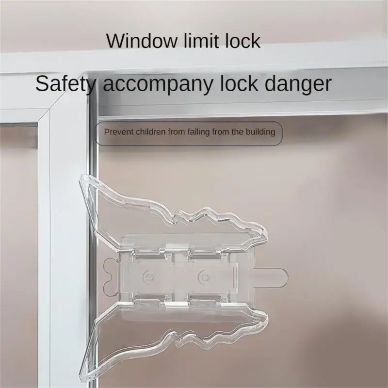 

Mobile Doors And Windows Safety Lock Abs Butterfly-shaped Strong Pasting No Need To Punch Strong Adhesion Baby Cares Window Lock