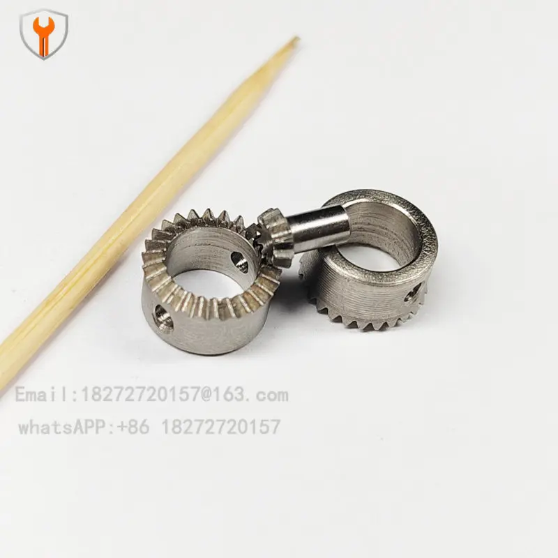 0.4 mode, stainless steel bevel gear 10 teeth/26 teeth 90 degrees D type, bevel gear, model differential gear