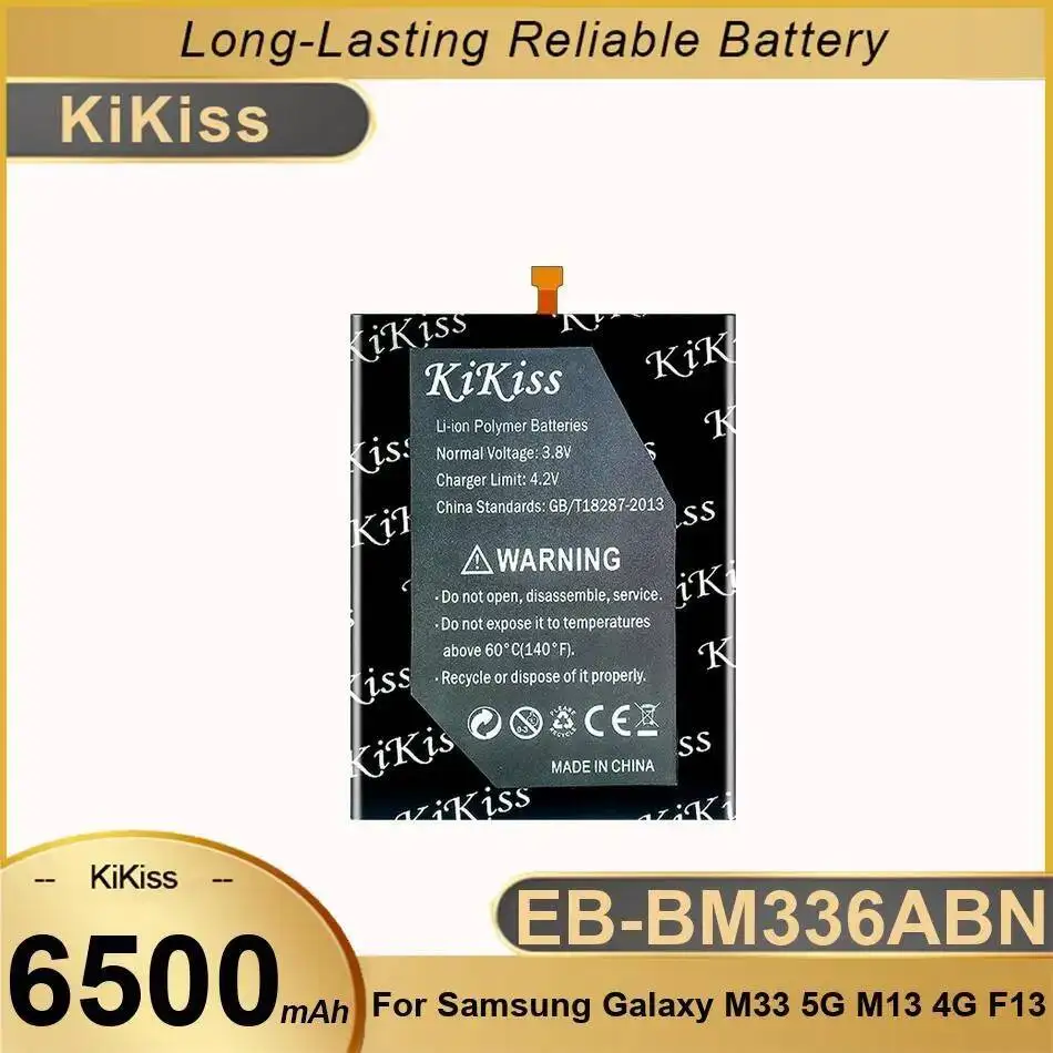 

Lightweight EB-BM336ABN Environmentally Friendly Mobile Phone Battery For Samsung Galaxy M33 5G M13 4G F13 6500Mah
