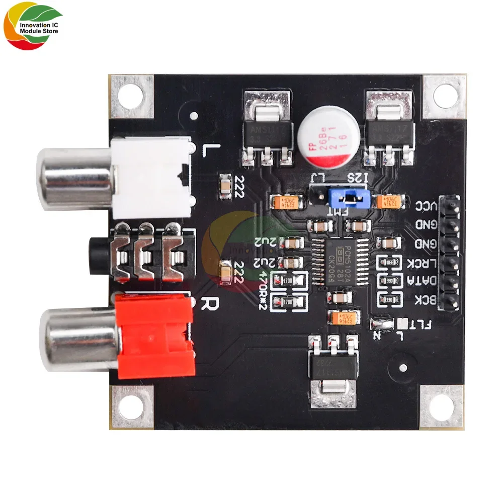PCM5102 PCM5102A DAC-Decoderplatine I2S-Eingang 32Bit 384K für Red Core Player Unterstützt I2S-Format/links justified