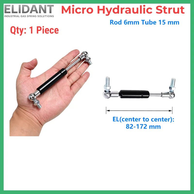 

1PC 10-250N 82-172mm Micro Gas Struts Storage Cover Tool Boxes Car Refrigeraor Lift Supports Cupboard Kitchen Hinges Game Pedal