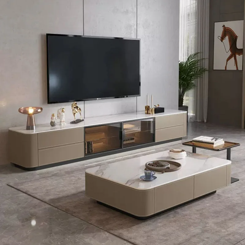 

Luxury Drawer Simple Tv Stand Detals Design Universal Minimalistic Living Room Tv Table Modern Floor Mueble Salon Furniture