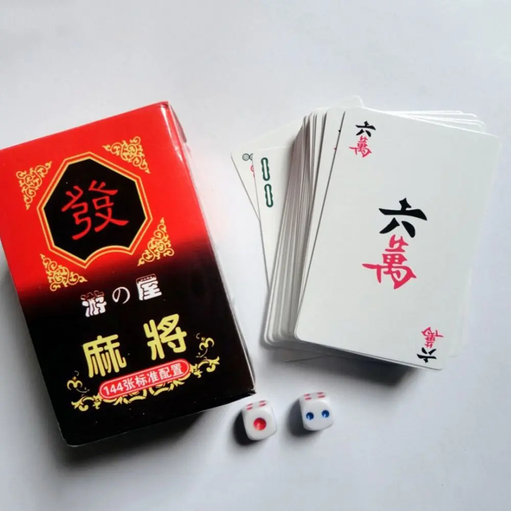 144 Cards Party Playing Cards Set 136 Cards Tile Games Mah Jong Card Games Paper MahJong Mahjong Game Set Board Game