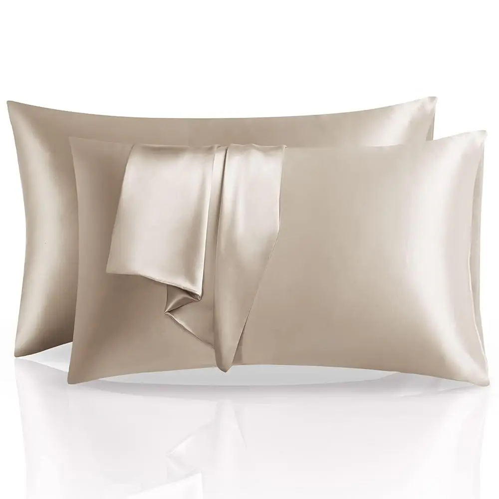 

Vividomm 22 Momme 6A Grade Mulberry Silk Pillow Case Both Sides 100% Natural Pure Silk Pillowcover/Sham For Hair And Skin