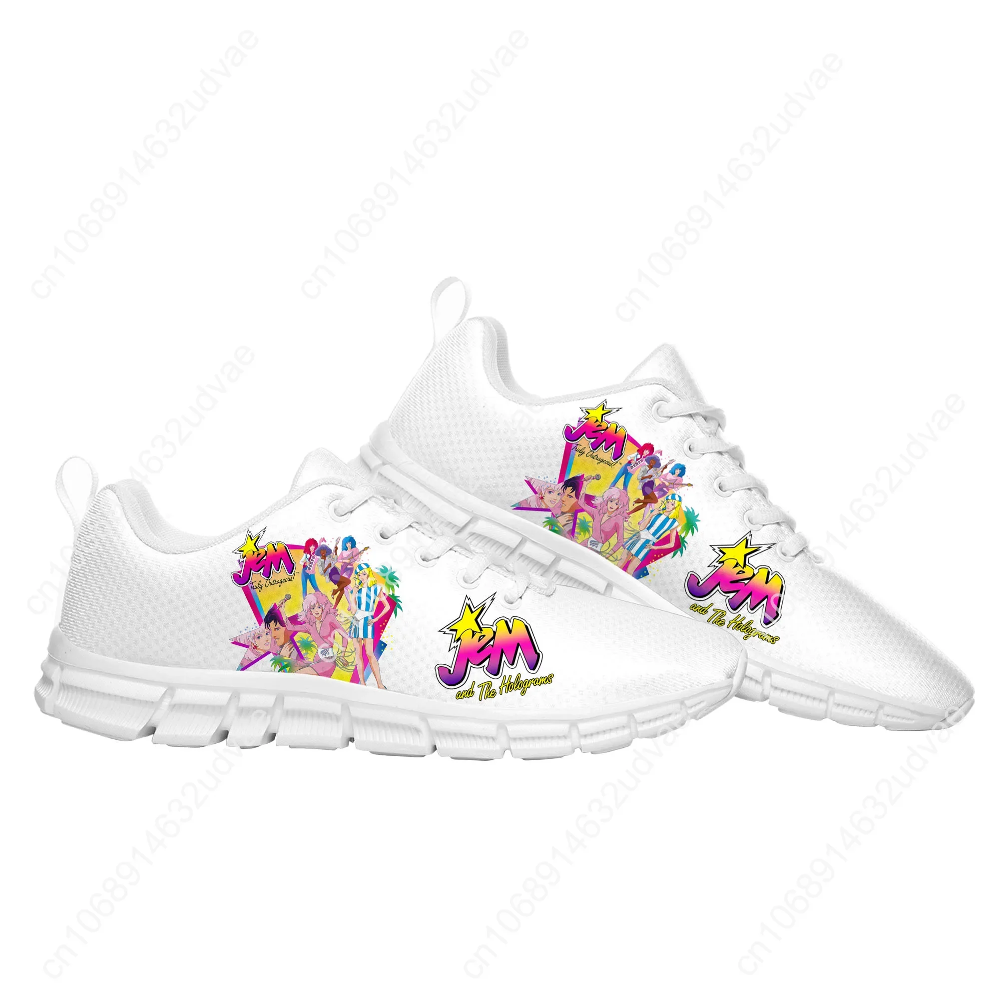 Jem and The Holograms Sports Shoes Mens Womens Teenager Customized Sneakers Casual Custom Made Shoe High Quality Couple Shoes