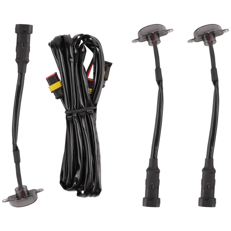 

AR-3 Pcs External Amber LED Lights Decoration, Led Front Grille Lights For 2004-2019 Ford F150 Raptor F250 Grille Running Lamps