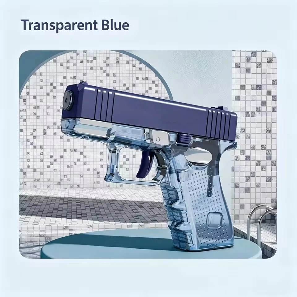 Hot Mini Water Pistol Toy Mechanical Continuous Firing Water Gun Small Pistol Summer Outdoor Beach Poor Toy Shoot Water Gun for