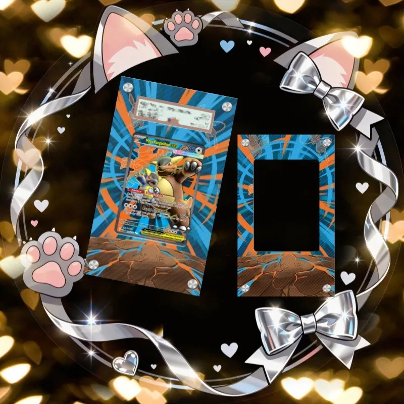 Art Display for Pokemon Kangaskhan Card PTCG Keychain Anime Game Collectibles Anime Merchandise Acrylic Protective CaseToys Gift