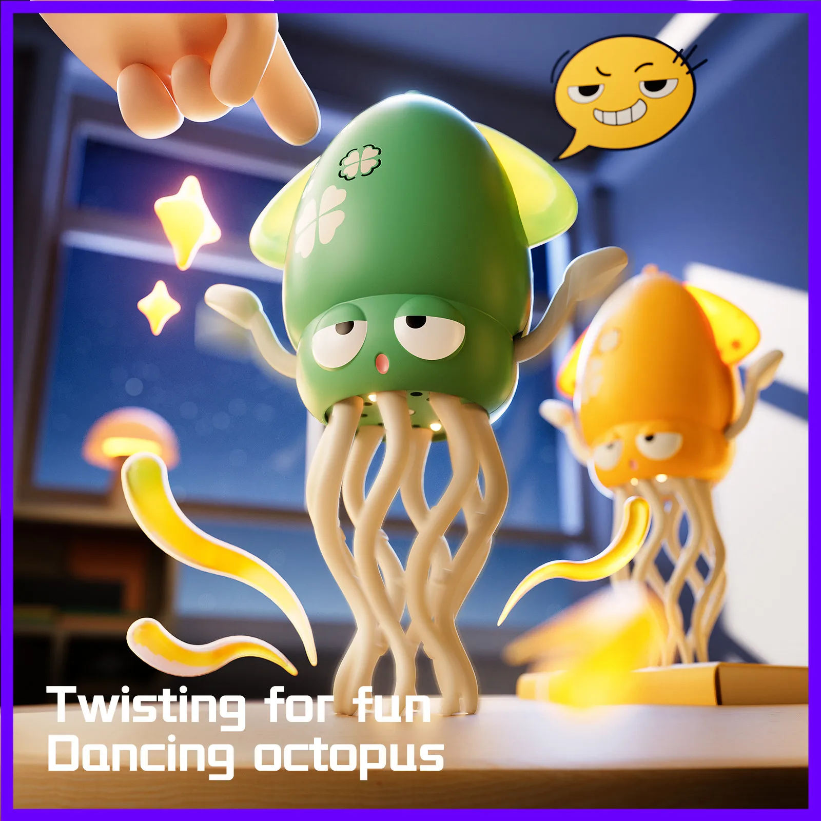 Kid Magic Dancing Octopus Electronic Pet Toys  Swinging Octopus Early Education Toddler Toy Interactive Games for Children