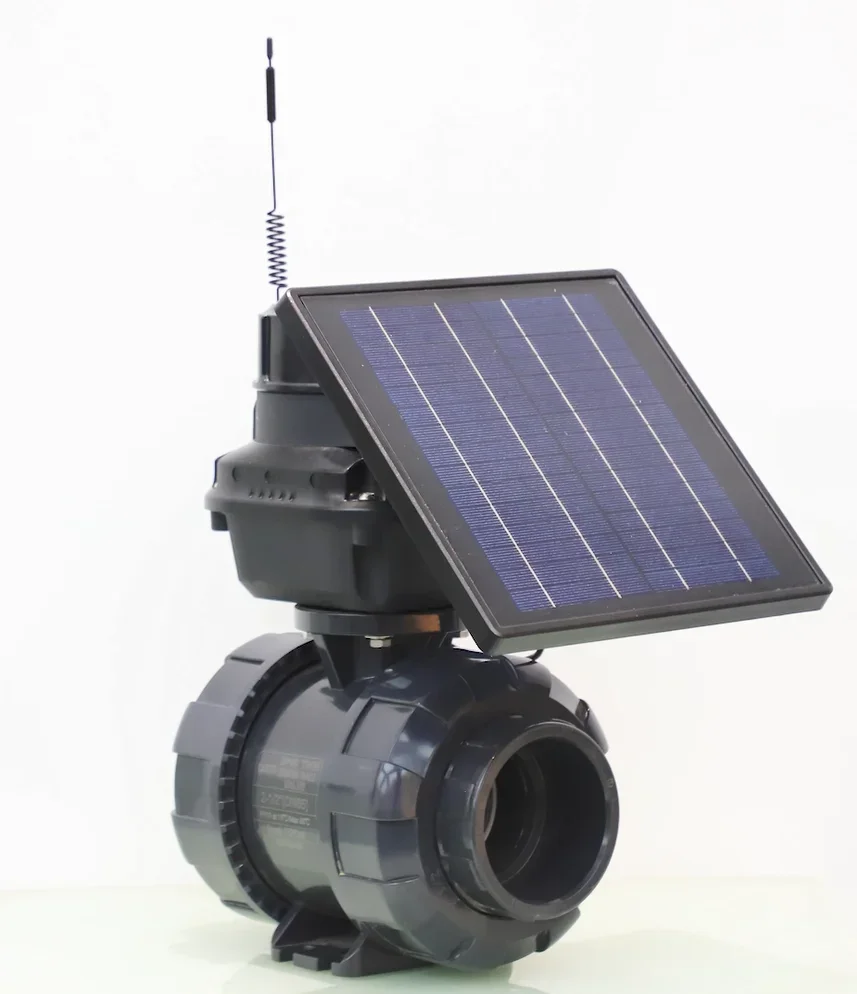 

Solar Wireless Smart Motorized Valve Electric Actuator Threaded Connect 2" 3" 4" Inch PVC Ball Valve for Agricultural Irrigation