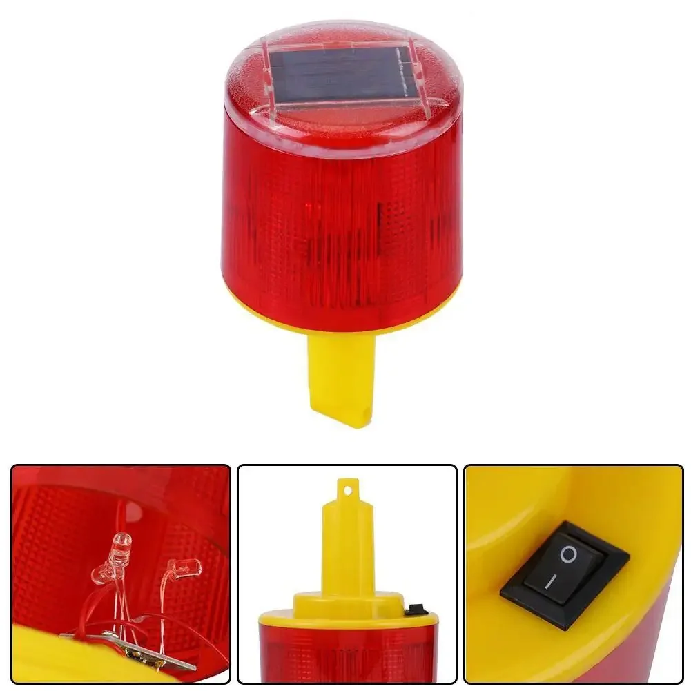 Solar Powered LED Traffic Warning Light for Construction Site Harbor Road Emergency Lighting