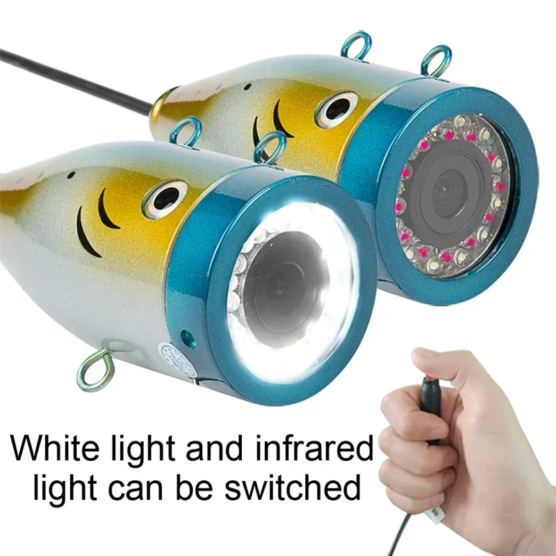 Gran oferta, Monitor Lcd subacuático profesional de visión nocturna profesional de 7 pulgadas, Sonar marino más profundo con luces dobles