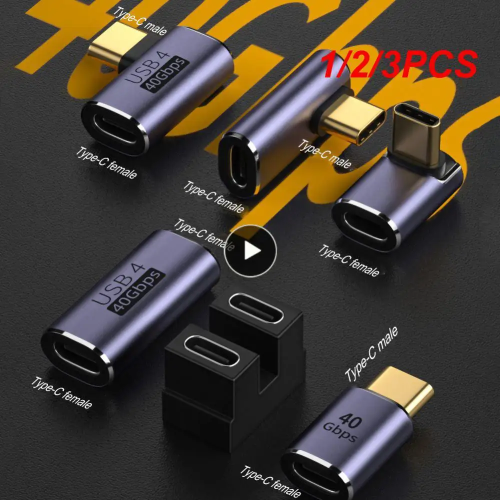 1/2/3PCS 40Gbps USB 4 Type-C Female To USB4 Female Coupler USB-C Adapter Connector Type C Device Converter Data Adapter Mini USB