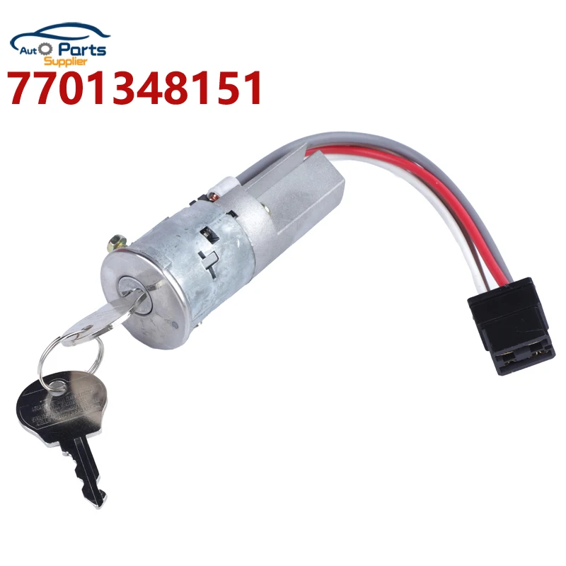 Nuevo 7701348151 77013-48151 Cable de bloqueo del interruptor de encendido para Renault R4 R6 R12 con llaves accesorios de coche 7700757260 7700533353