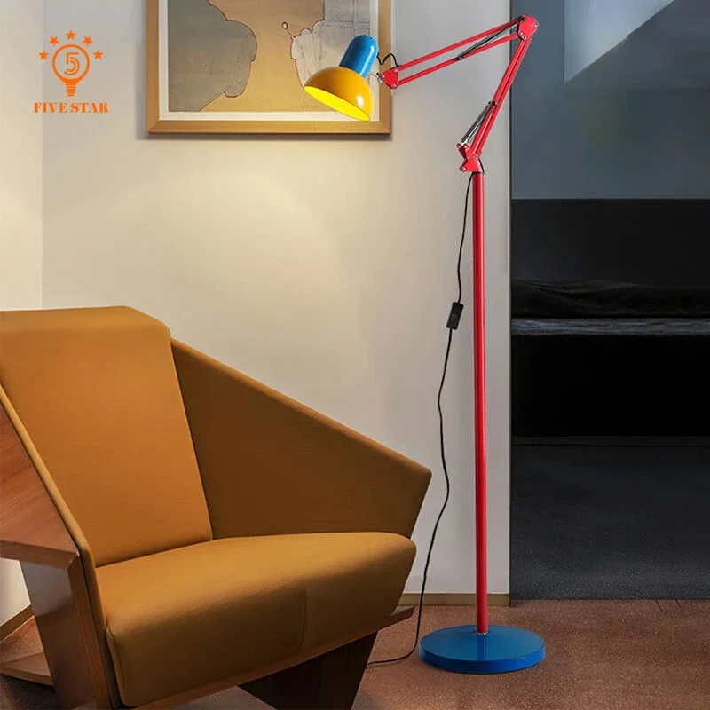 Nordic Industrial Floor Lamp LED Designer for Living Room Bedroom Rocker Standing Lamp Kids Room Study Room Decor Table Lighting