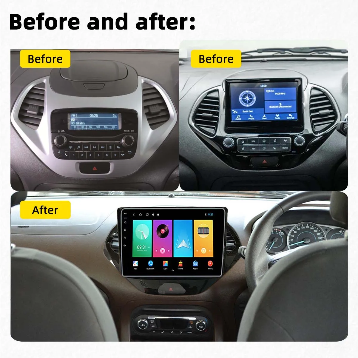 Car Radio 2 Din Android for Ford FIGO Aspire 2015-2018 Car Multimedia Player GPS Navigation Stereo Head Unit Autoradio Audio