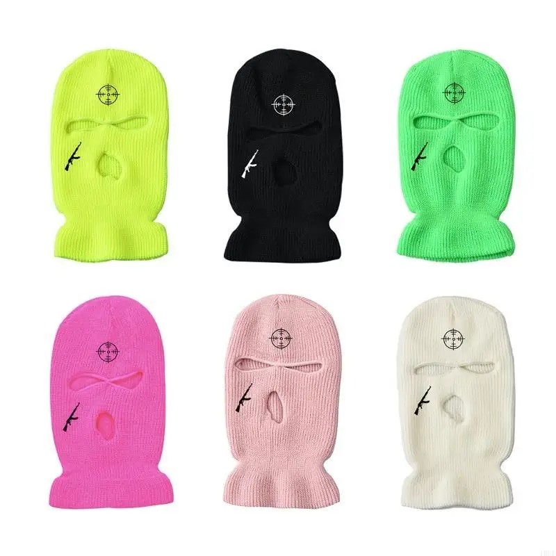 

Creative Winter Balaclava Face Cover Knitted Mask Hat Unisex for Cold Weathe