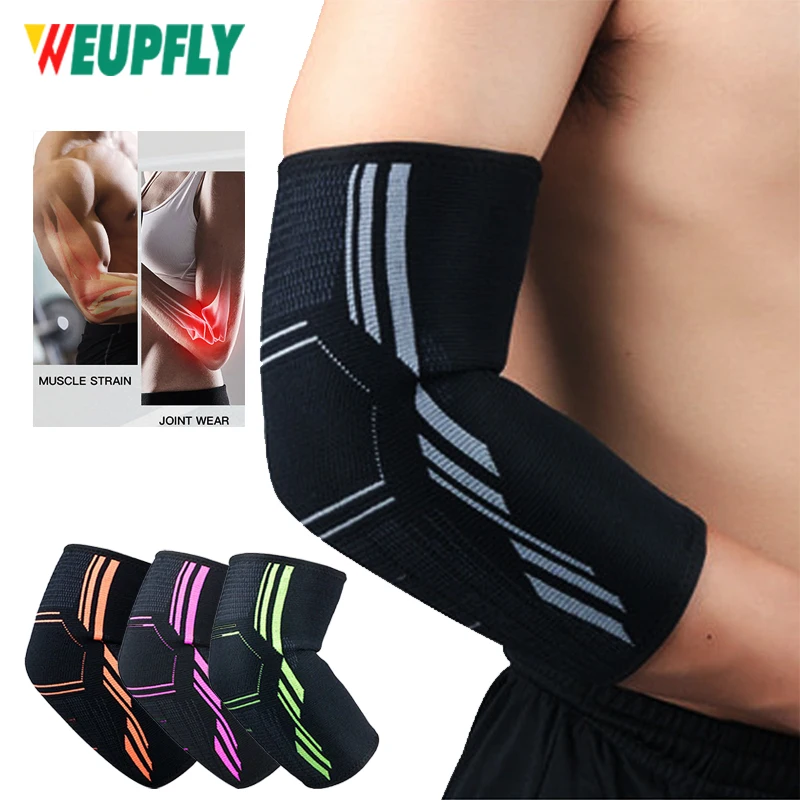 1Pcs Elbow Brace Compression Support -Tennis Elbow Brace and Golfers Elbow Treatment, Arthritis,Weightlifting, Reduce Elbow Pain