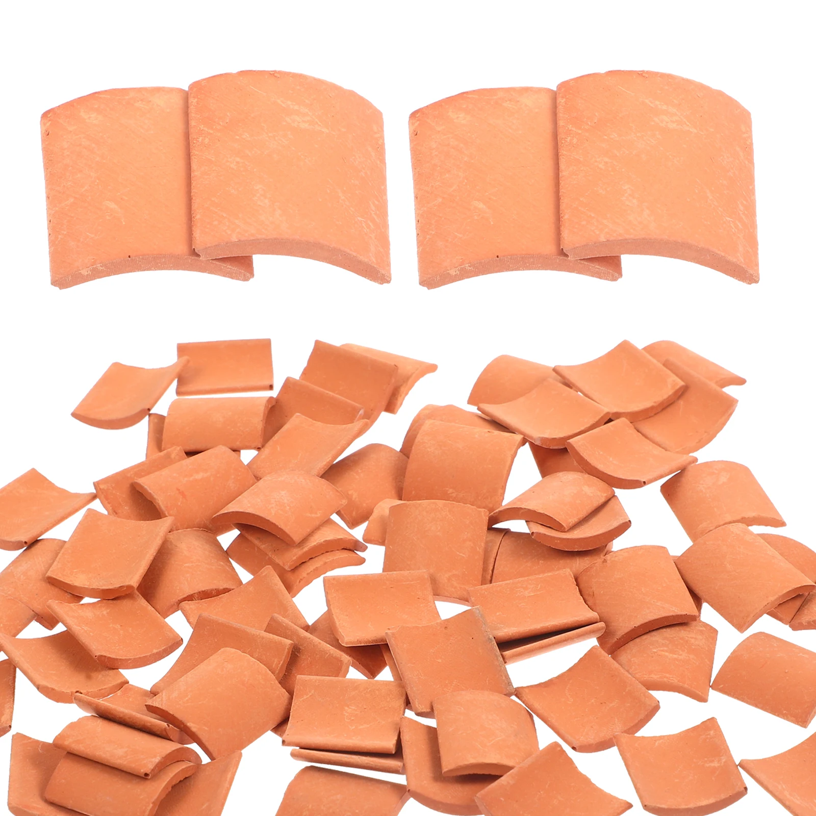 

80Pcs Mini House Decoration Realistic Small Roof Tiles For Model Train Layout And Architecture Building Display Diy Projects