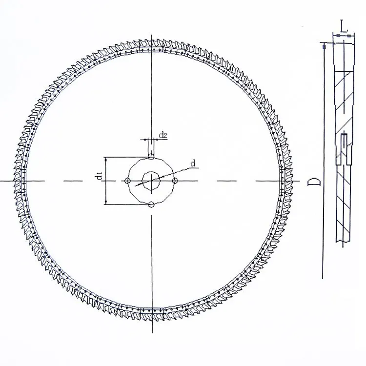 Supply GB/T6130-2001 diameter 410-2010mm high speed steel insert circular saw