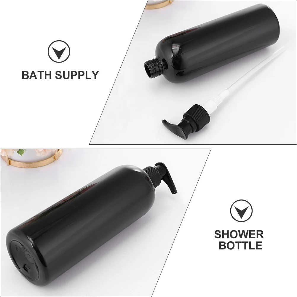 

4pcs Press-Type Empty Bottles Shampoo Lotion Storage Bottle Reusable Leakproof Portable Shower Gels Container Bath Accessories