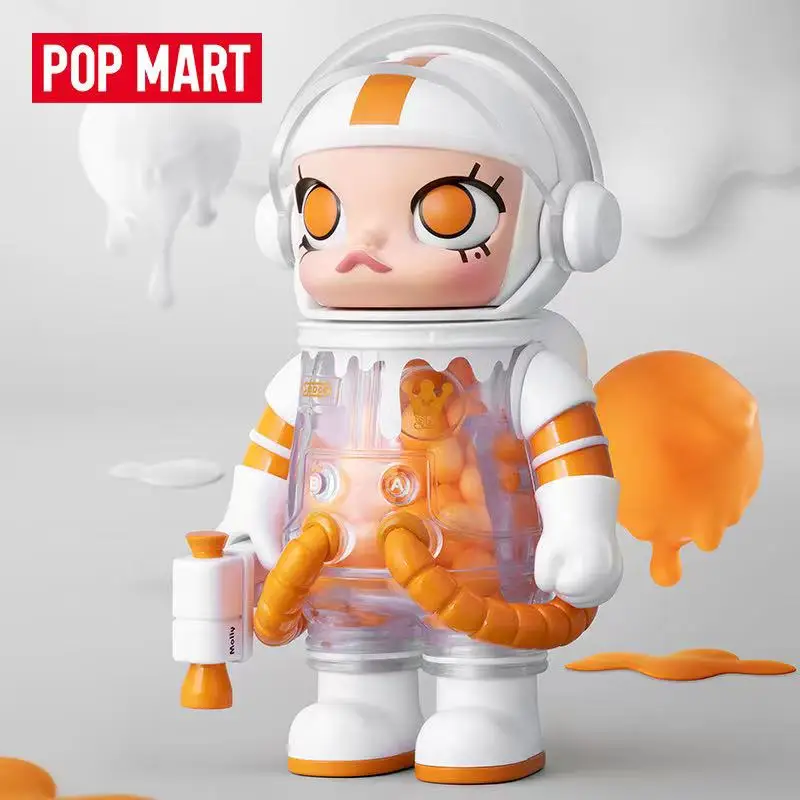 POP MART-MEGA SPACE MOLLY 100% serie 02-B, figura de acción de Anime Kawaii, figuritas de adorno, decoración del hogar, muñecas de escritorio,