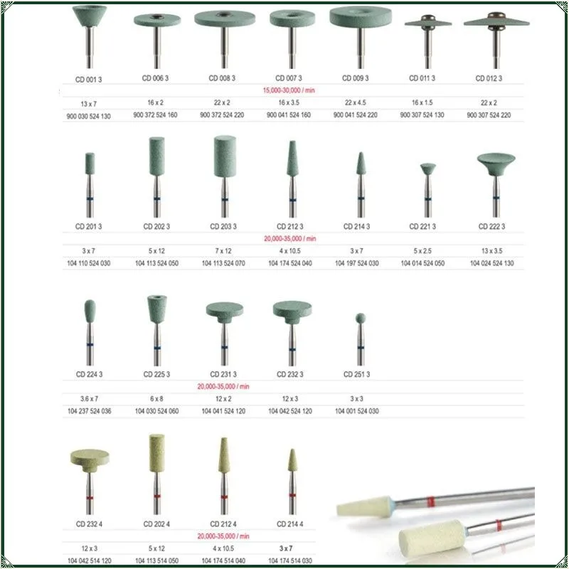 CD Dental Ceramic Grinders Diamond Polishing Drills Diamond Grinding Wheels Zirconia Dental Materials Dental Laboratory Drills