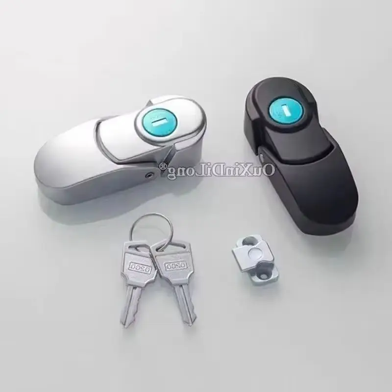 10PCS Zinc Alloy Industrial Equipment Invisible Hidden Locks Distribution Box Hasp Lock Switch Control Electric Cabinet Locks