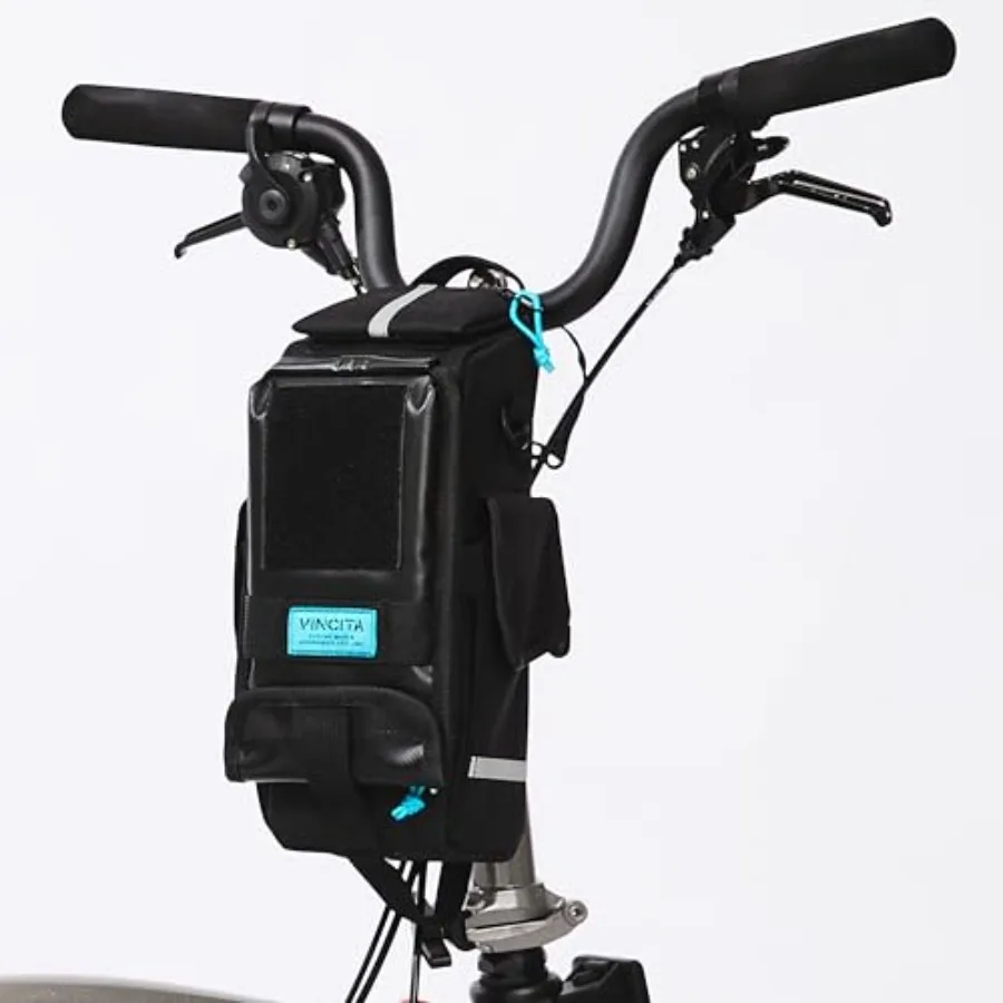 

Supernova Stem Bag 3-in-1 Bike Cockpit Organizer with Waterproof Phone Mount and Bottle Holder KLICKfix Quick-Release Adapter 2