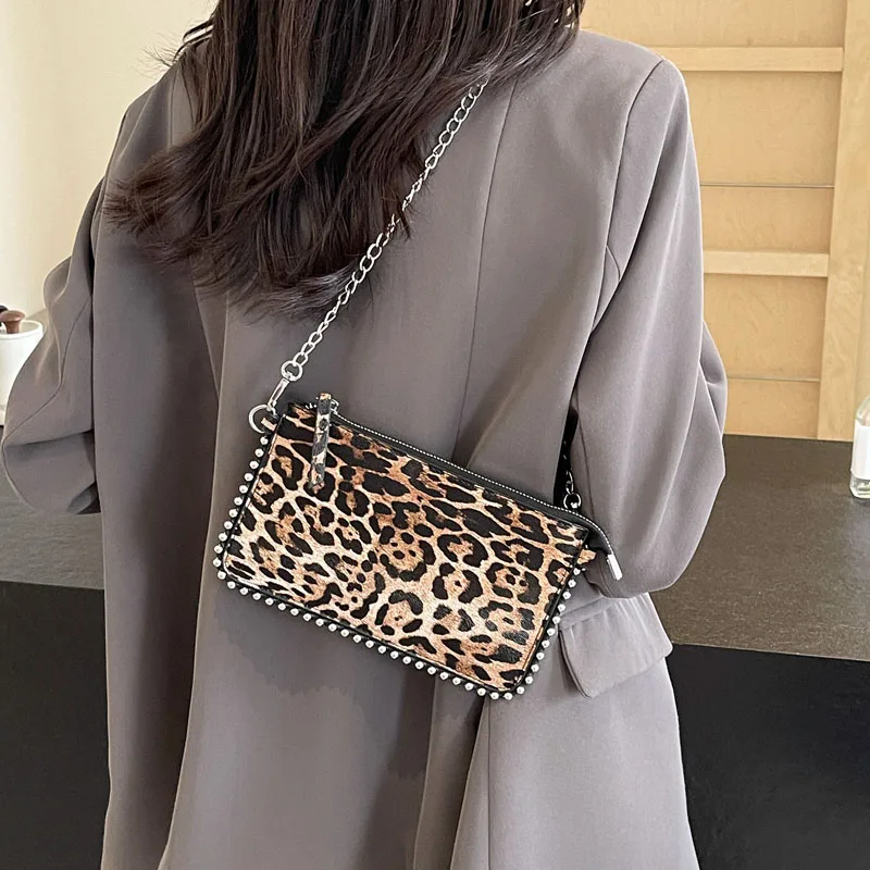 Einfarbige Umhängetaschen für Damen, modische Ketten-Handytaschen, modische Schulter-Messenger-Tasche, Sac A Main für Frauen – Detail 31