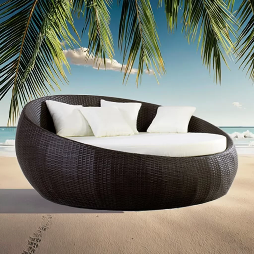 

2025 Premium Outdoor European Waterproof Sofa Bed Tent Leisure Swing Bed Hotel Terrace Camping